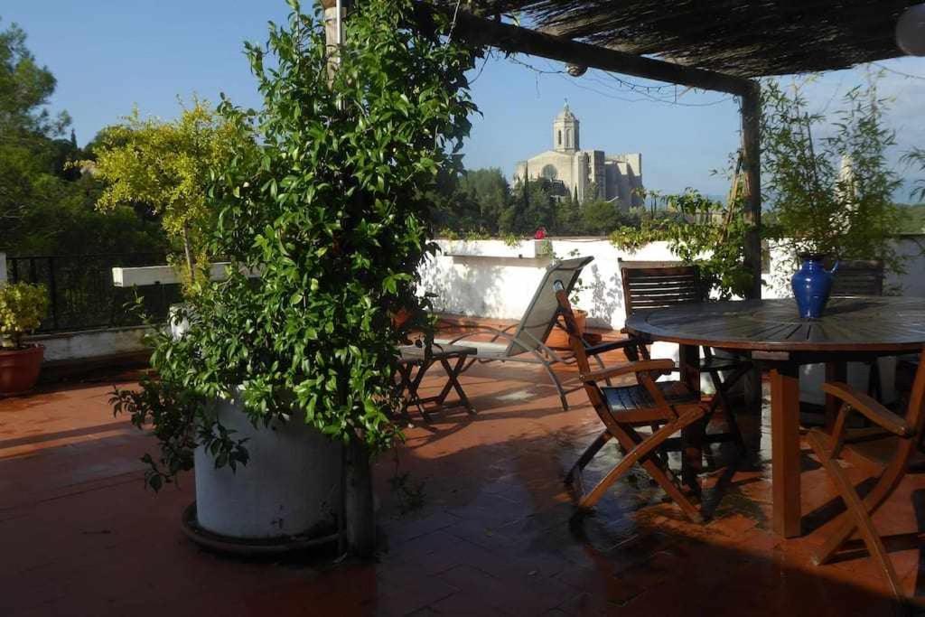 Apartamento Con Increibles Vistas Y Terraza ชีโรนา ภายนอก รูปภาพ