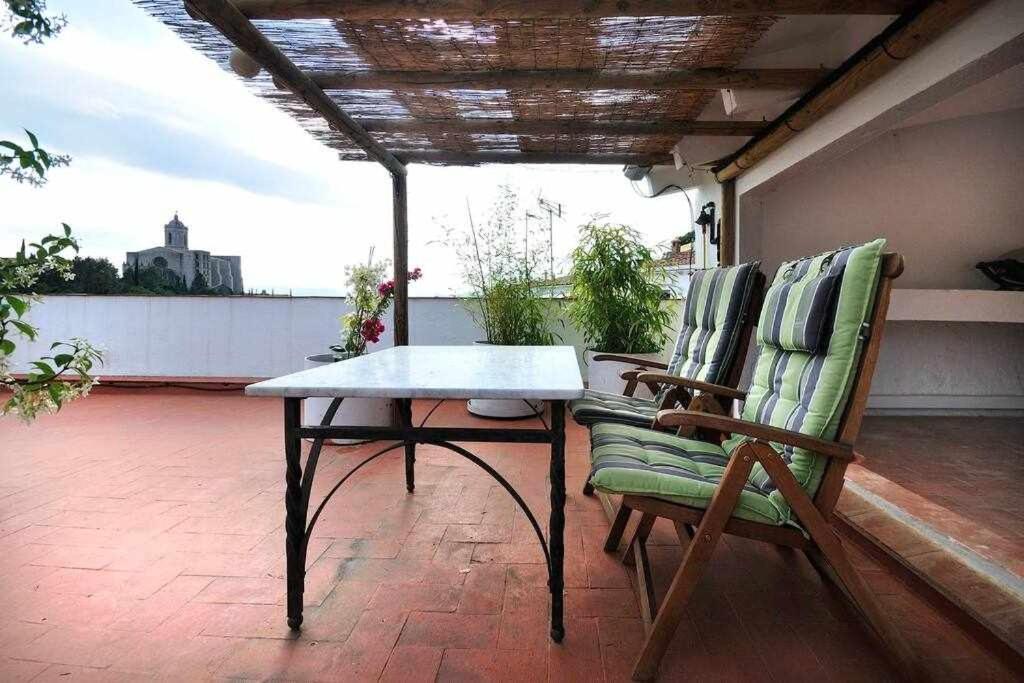 Apartamento Con Increibles Vistas Y Terraza ชีโรนา ภายนอก รูปภาพ